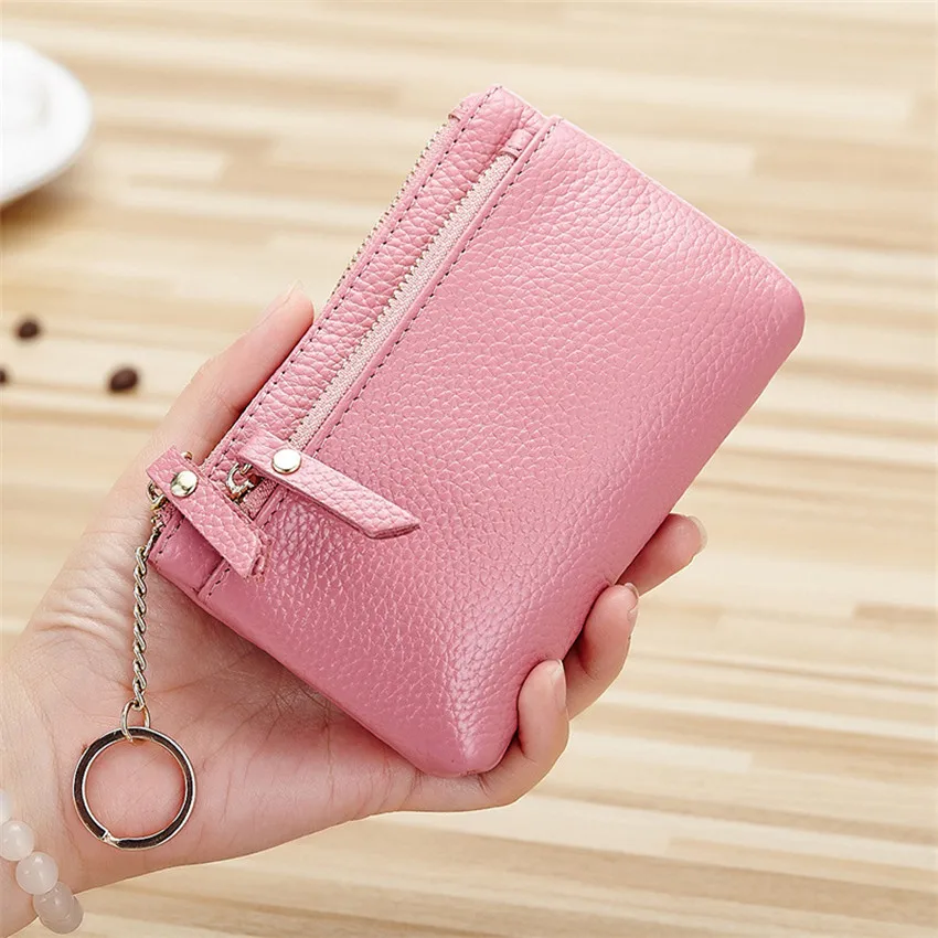 New Genuine Leather Car Key Wallets Women Key Holder Housekeeper Key