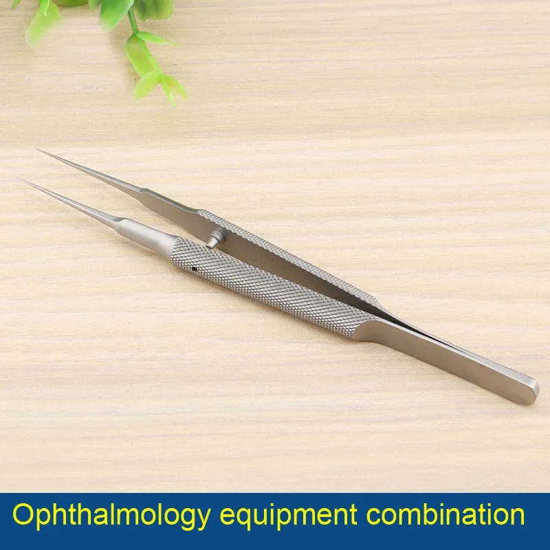 12.5cm ferramentas da pálpebra tesoura microcirúrgica exploração agulha braçadeira 45678 peças de combinação olho instrumento conjunto aço inoxidável