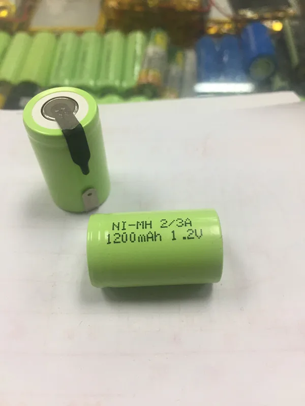 15 шт./лот никель-металл-гидридный аккумулятор высокой емкости 2/3A 1200mAh 1,2 V 17280 nimh аккумулятор для электрической машинки игрушечного автомобиля rc фонарик