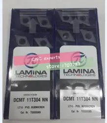 10 шт. DCMT11T304NN LT10/DCMT11T308NN LT10 карбида вольфрама вставки режущих инструментов поворота, карбдная вставка точения инструмент