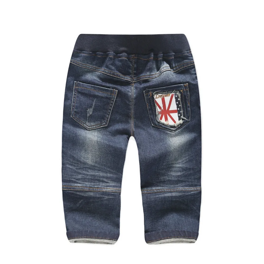 От 1 до 5 лет джинсы для малышей; плотные свободные хлопковые Стрейчевые брюки для мальчиков и девочек; сезон весна-осень; брюки для малышей; Джинсовая одежда для малышей; одежда для детей