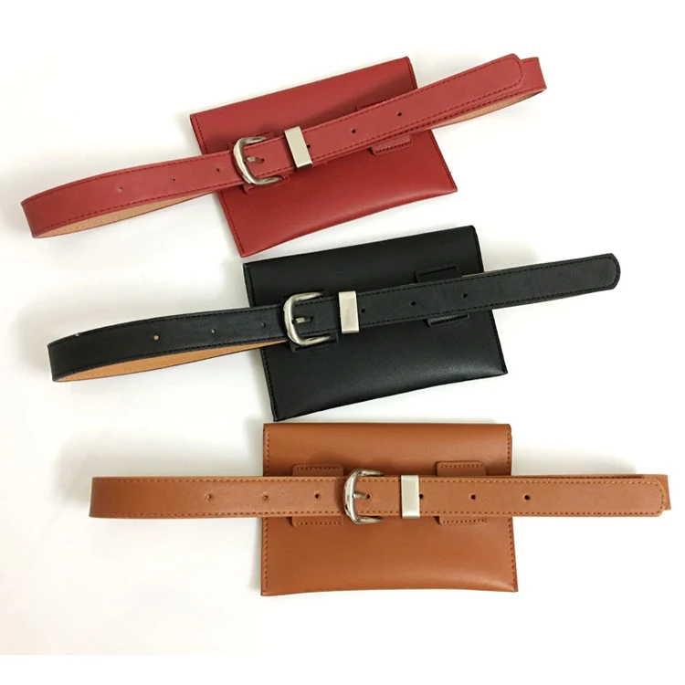 women bag fashion leather phone waist bags small belt handbag (15)