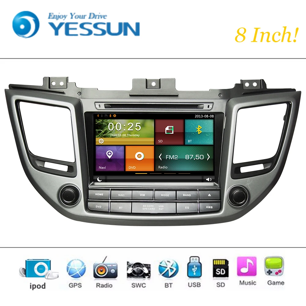 Excellent Car DVD Player Android Wince System For Hyundai Ix35 2016 Autoradio Car Radio Stereo GPS Navigation Multimedia Audio Video 0