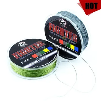 

New Fighter Brand Multifilament PE Braided Fishing Line Carp 100m Super Strong 4 Stands 8/10/20/30/40/60LB Free Shipping
