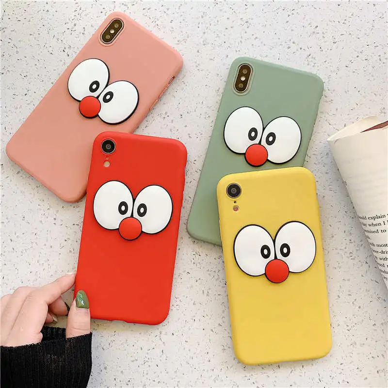 

Big eyes Soft TPU Case For Huawei Honor 8X 7X 8A 8C V10 V20 6X V9 honor 8 9 10 Lite Play P Smart Y6 Prime 2018 Cartoon cover
