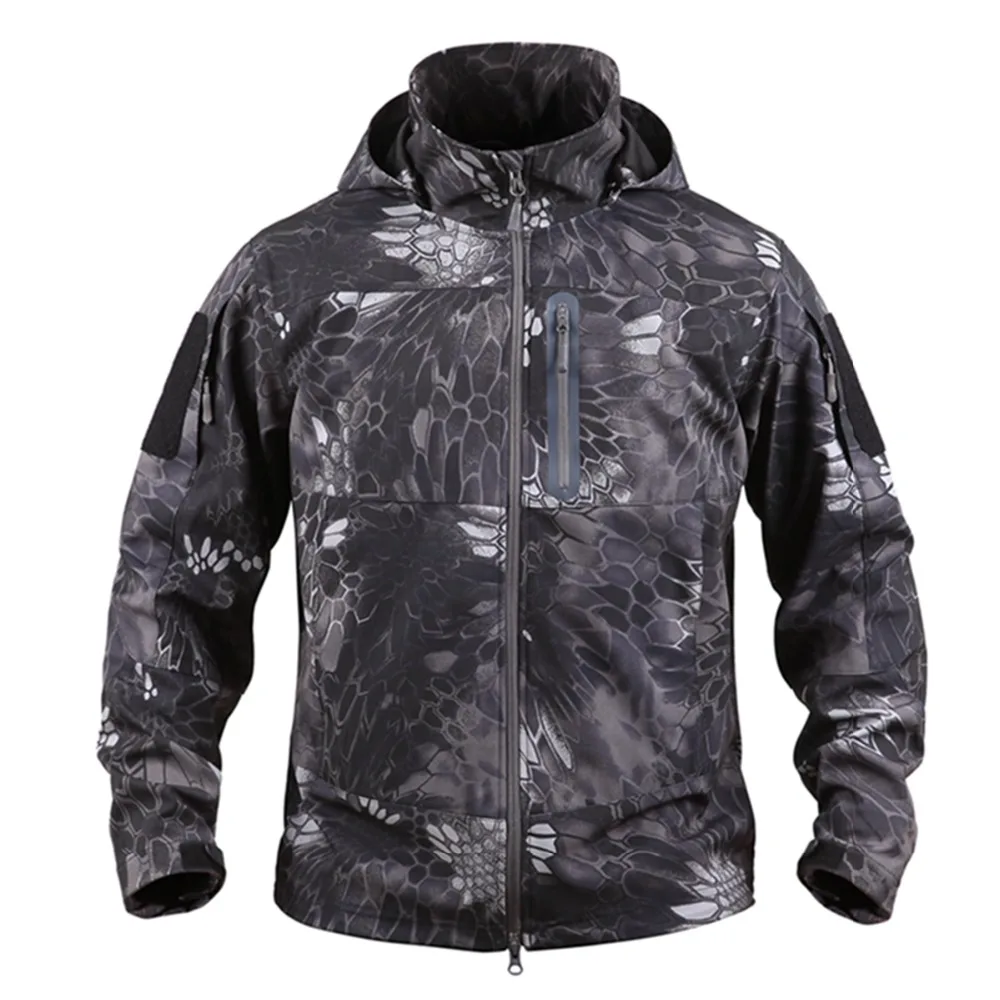 

2018 New Outdoor Sport hiking Tactical Military Jacket Men's Clothing Camping Hiking Softshell Windproof Warm Coat Hunt Clothes