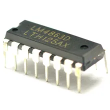 10PCS/lot LM4863D DIP16 LM4863 4863 New original free shipping fast delivery