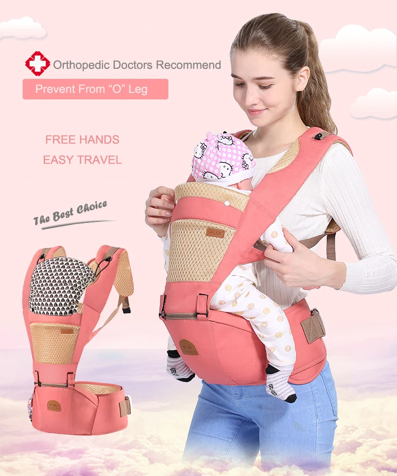 Новый детский рюкзак Cangaroo 0-36 месяцев детский слинг Мультифункциональный хлопковый Детский рюкзак дышащий эргономичный рюкзак