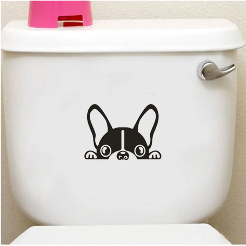 Buy Toilet Seat Stickers DIY Cute Puppy Decal Art Removable Home Bathroom