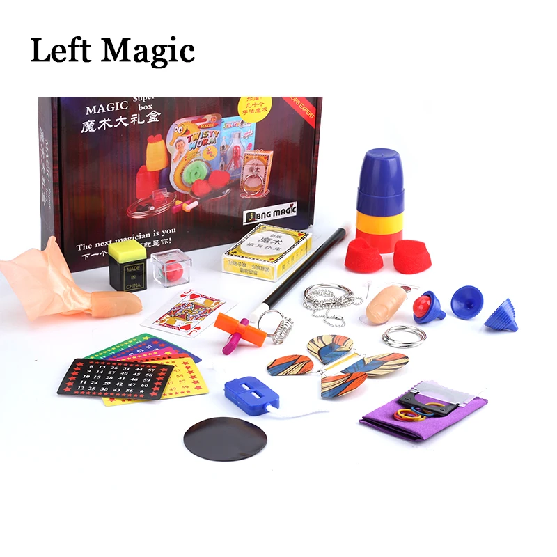 Магический трюк набор 20 видов волшебная игра с DVD обучающая Professional реквизит для фокусов Gimick карта детская волшебная игрушка-головоломка
