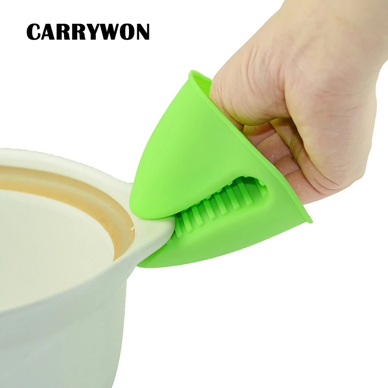 

GENNISSY 1pcs Kitchen Gloves Heat Resistant Glove Silicone Oven Mitts Finger Protector Silicone for Cooking Grill Gloves