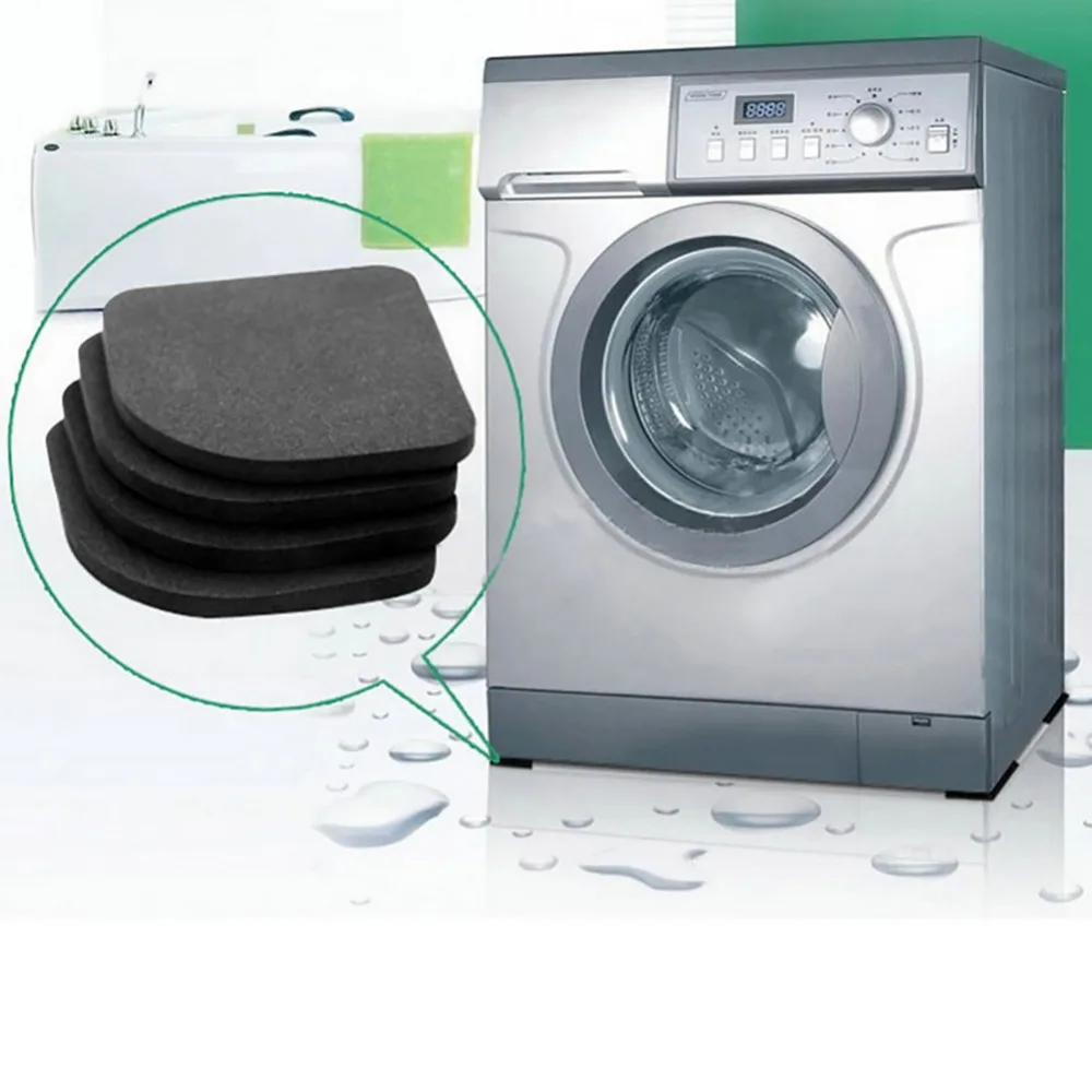 

4Pcs/Set Refrigerator Anti-Vibration Pad Mat Multi-function Washer shock reducing noise pad Non-slip mats Bathroom Accessories