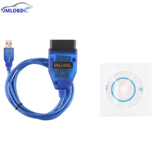 2018 de Alta Qualidade VAG com USB KKL OBD2 II 409.1 de Digitalização cabo com CD para Audi VW Assento de Carro Ferramentas de Reparação de Diagnóstico vag409