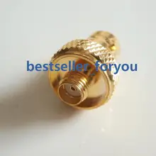 Ouro BNC Jack Fêmea para SMA Fêmea RF Conector Adaptador BaoFeng UV-5R FD-880