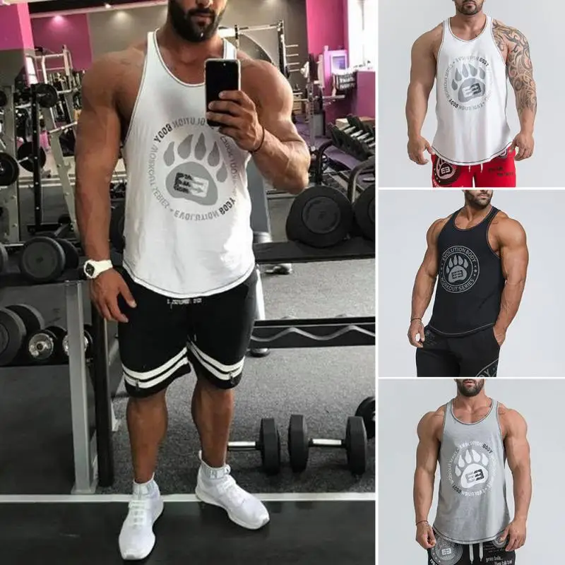 2018 Новое поступление Для мужчин Летняя майка Повседневное мышцы Бодибилдинг Quick