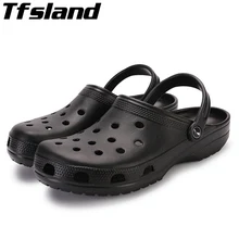 Tfsland/прозрачные тапочки унисекс на плоской подошве дышащая акваобувь; кроссовки; женская пляжная обувь; нескользящая водонепроницаемая обувь с отверстиями; Zapatos De Mujer