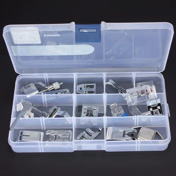 

Multifunctional 15pcs Presser Foot Feet For Janome Toyota Brother Singer Domestic Sewing Machine