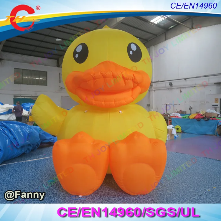 free air shipping 3m/4m/5m/6m high giant inflatable duck cute lovely sit on floor big Inflatable promotion | Игрушки и хобби