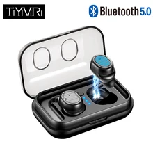 Мини TWS Bluetooth наушники с сенсорным управлением Hi-Fi стерео беспроводные наушники микрофон для телефона с зарядным устройством