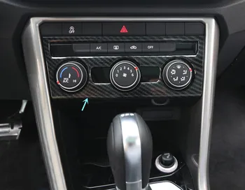 

Interior Dashboard AC Air Conditioner Adjustment Cover Frame Trim 1pcs Car Accessories For Volkswagen T-Roc 2017-2018