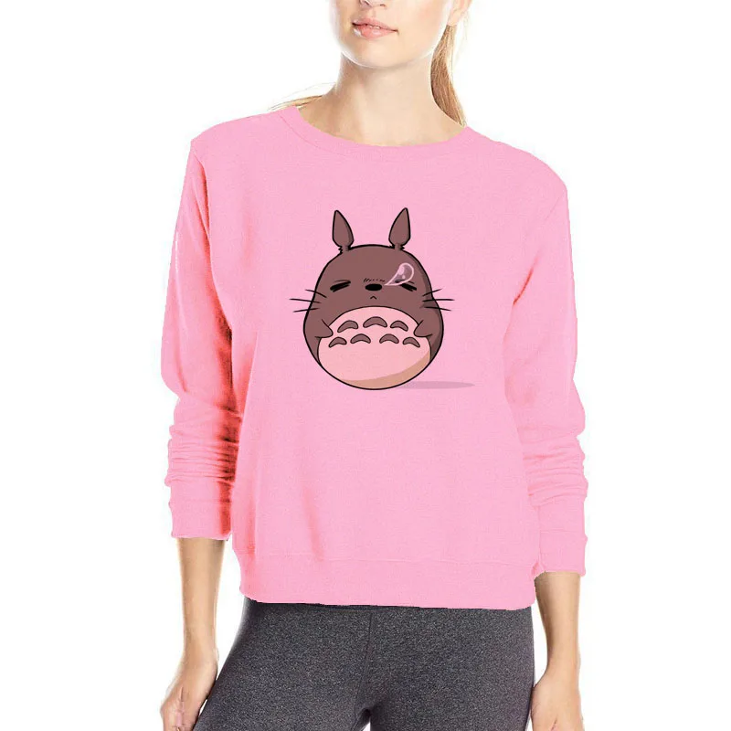 

Popular cartoon hoodie women fashion Totoro sweatshirt lovely cartoon pullovers casual clothes spring outwear girls