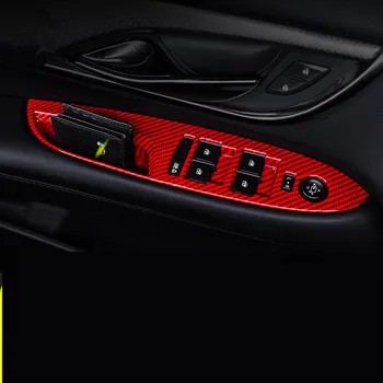 

Carbon Fibre Window Glasses Switch Decorated Frame For Cadillac ATSL AAA449