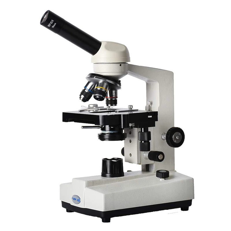 

40X-640X Monocular Biological Microscope Biomicroscope for LAB Home School Education Children with Achromatic lens,4x,10x,40x