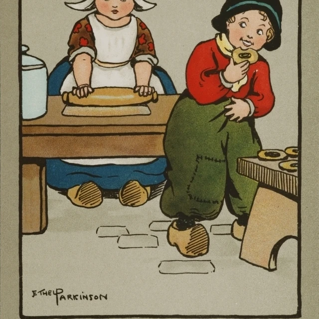 Baking Day  By Ethel Parkinson Poster Print By Mary Evanspeter & Dawn Cope Collection (24 X 36)