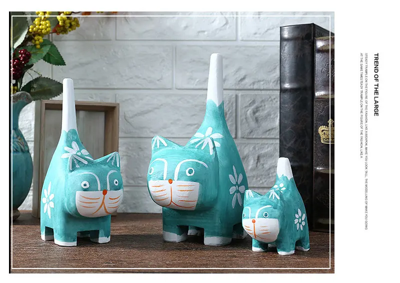 Японские фигурки кошки Zakka Decole из смолы, украшения Kawaii, домашний декор, фигурки кошки и миниатюры, подарки, декоративные поделки