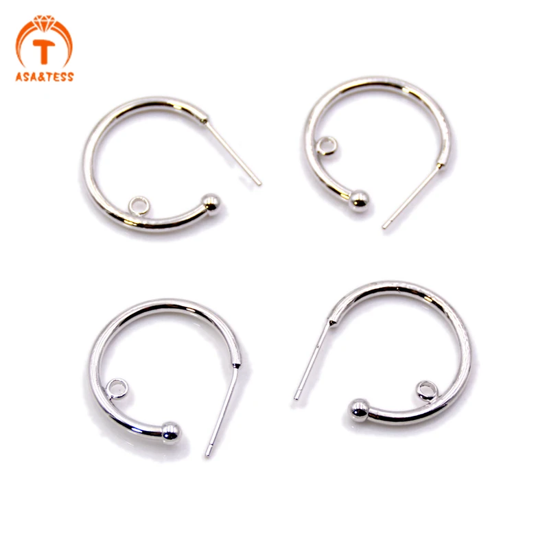 10 PCS SILVER PLATED EARRING HOOKS