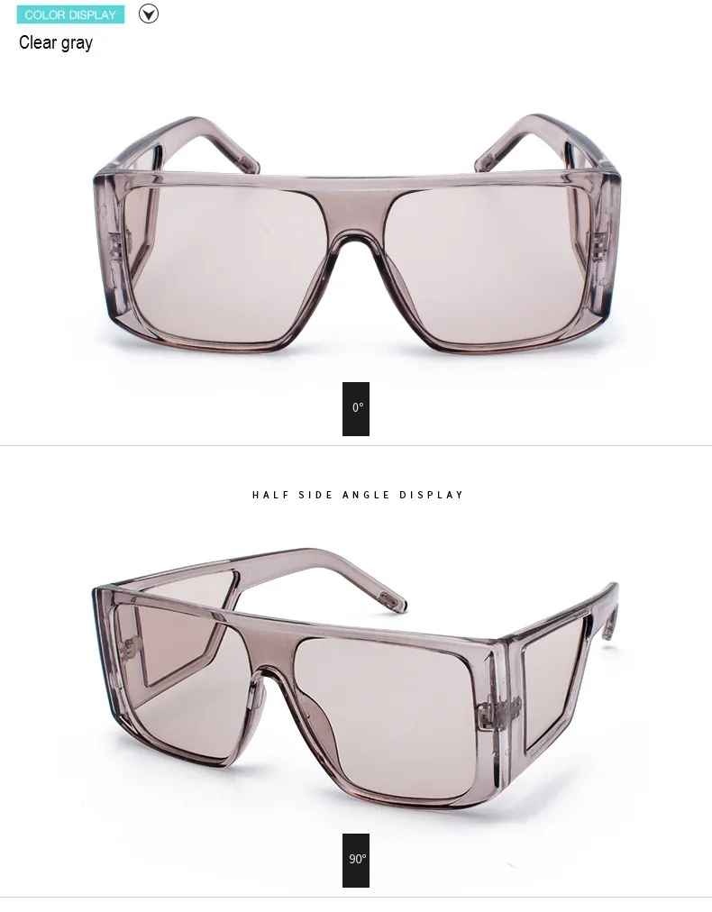 Цельные солнцезащитные очки для мужчин и женщин люксовый бренд lunetes de soleil homme винтажные большие солнцезащитные очки glasse мужские зеркальные очки