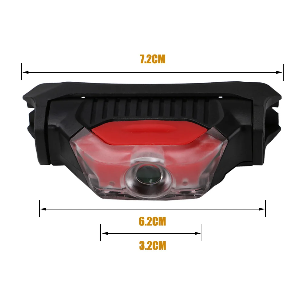 Светодиодный налобный фонарь с 4 режимами, IPX-5, энергосберегающий, для спорта на открытом воздухе, кемпинга, рыбалки, фонарики с питанием от батареи АА