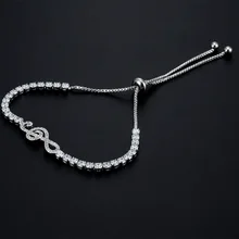 BAOPON белый/желтый Lovly музыка розовое золото цветные браслеты и браслеты модный кубический цирконий ювелирные изделия подарок для женщин