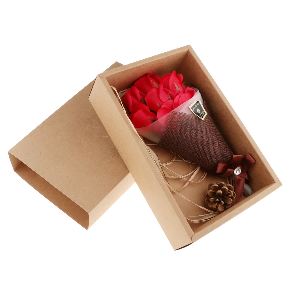 7pcs Soap Rose Flowers Box Birthday Creative Wedding Valentine Gift