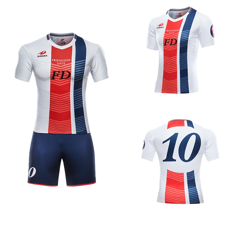 

Custom Men Tracksuit Jersey Soccer Uniform Shirt Football kits Team Sports Professional Design Sublimation Psg Football Jerseys