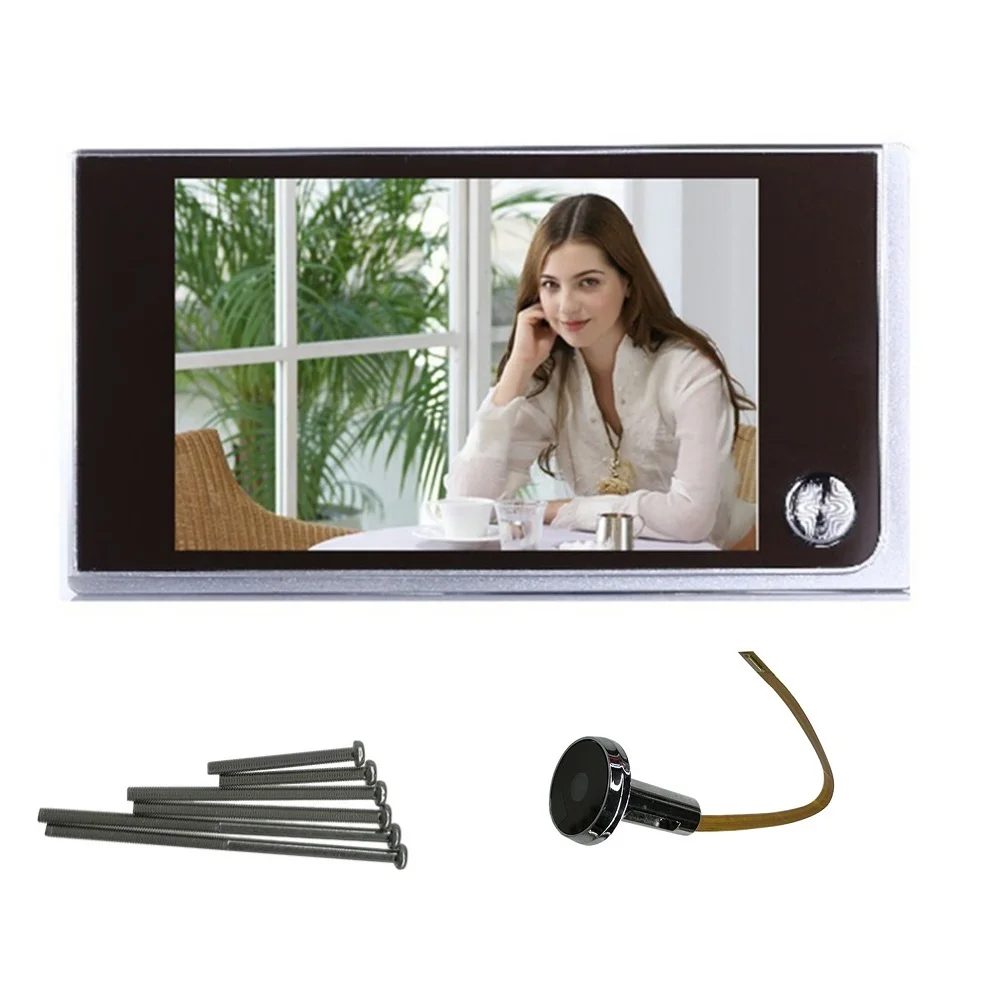 

Hot Worldwide Multifunction Home Security 3.5inch LCD Color Digital TFT Memory Door Peephole Viewer Doorbell Security Camera New
