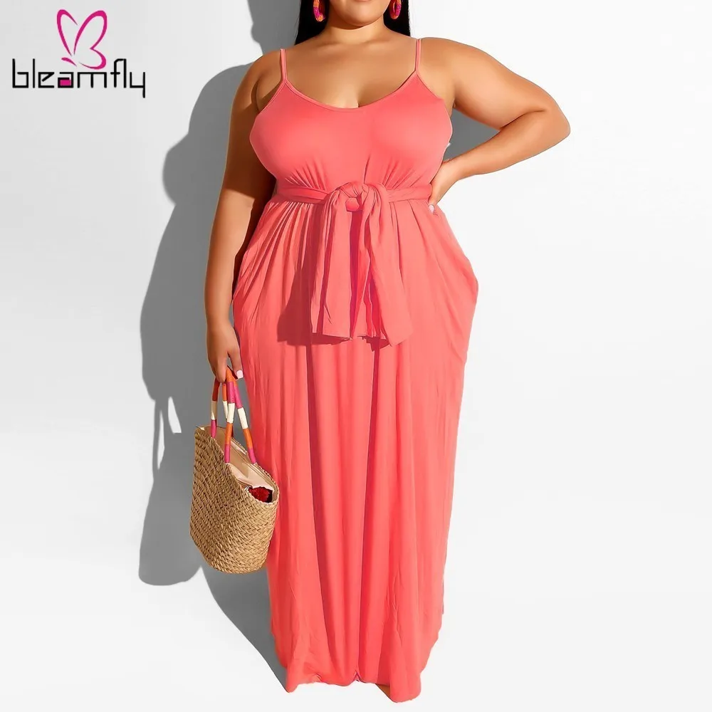 plus size spaghetti strap sundress