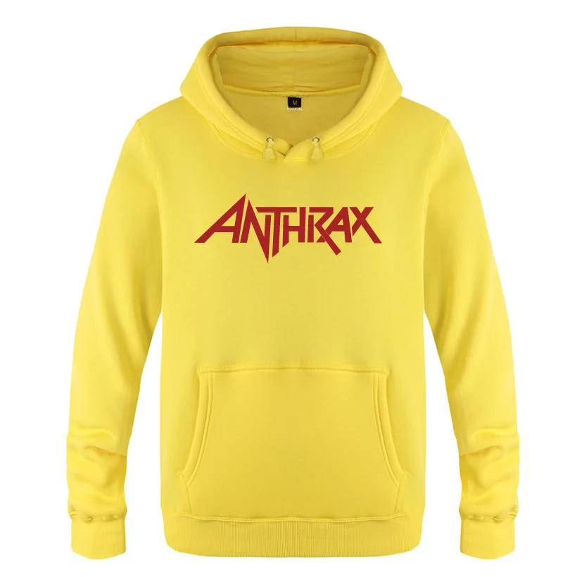 Для мужчин s толстовки музыка рок ANTHRAX печати балахон Для мужчин хип-хоп флис с длинным рукавом мужская Толстовка скейт пуловер спортивный костюм негабаритных