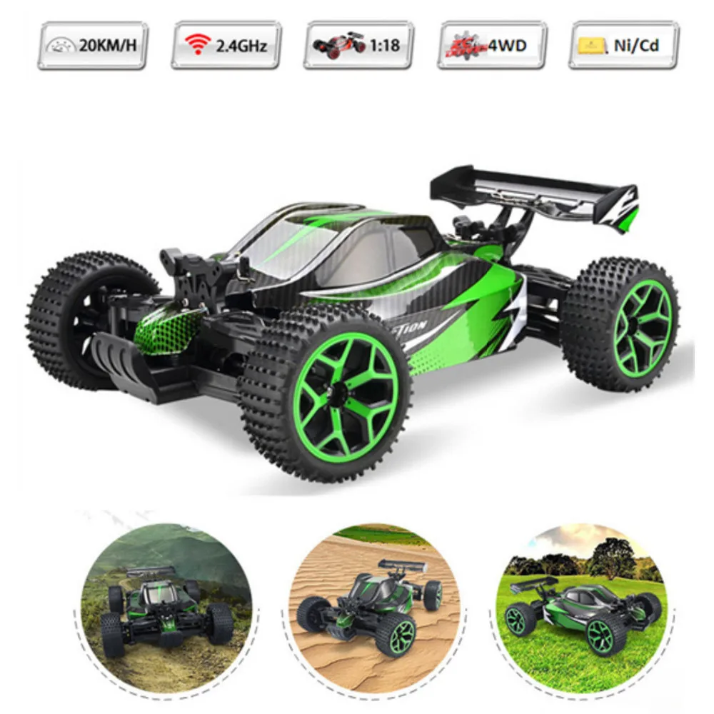 1/18 Радиоуправляемая машина 2 4G 4CH 4WD 20 км/ч высокоскоростные машинки Scal RC игрушка