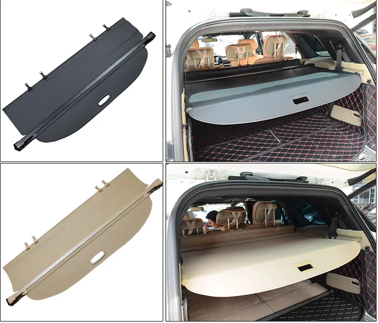 

For Ford Everest 2016 2017 2018 Aluminum+Canvas Rear Cargo Cover privacy Trunk Screen Security Shield shade Accessories