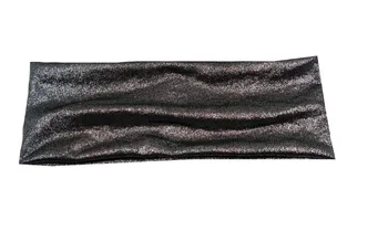 

P17172 2017Newest spring good stretch fashion silver shimmer plain headbands soft solid black headwear set headband for women
