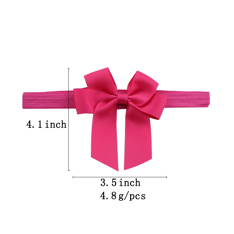 20pcsset Colors Ribbon Headband Solid Candy Color Baby Kids Girls Mini Bowknot Hairband Elastic Headband Hair Accessories  (1)