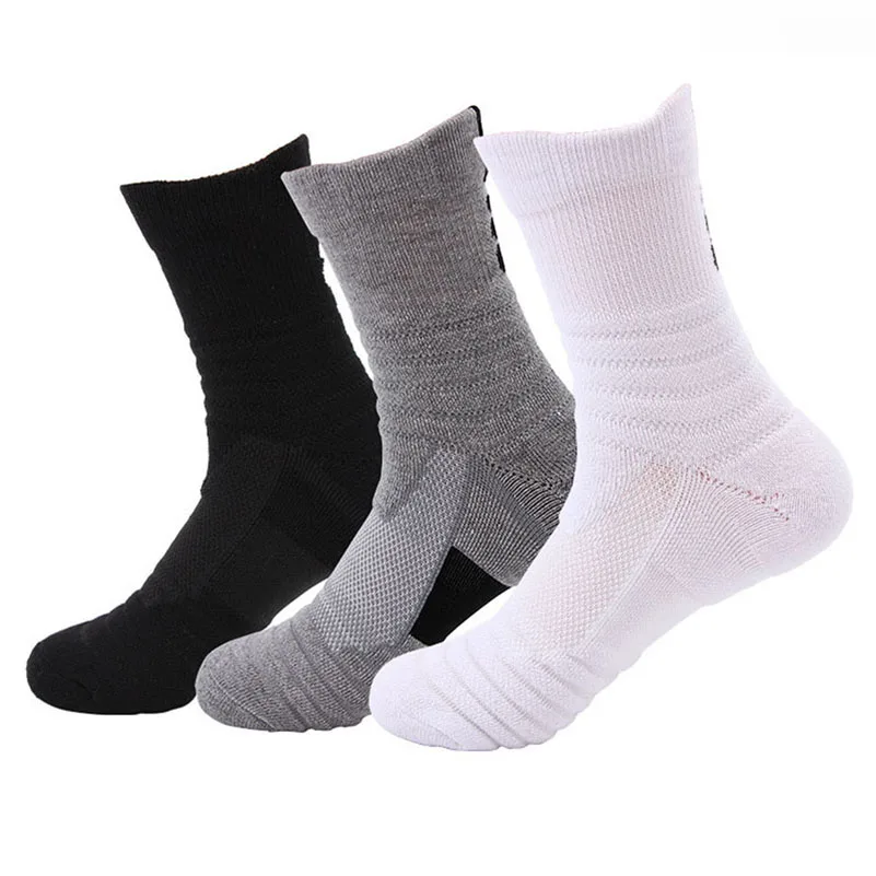 LKWDer 5 пар мужских носков Элитные спортивные носки Calcetines Hombre плотные махровые впитывающие пот баскетбольные носки высокого качества для мужчин