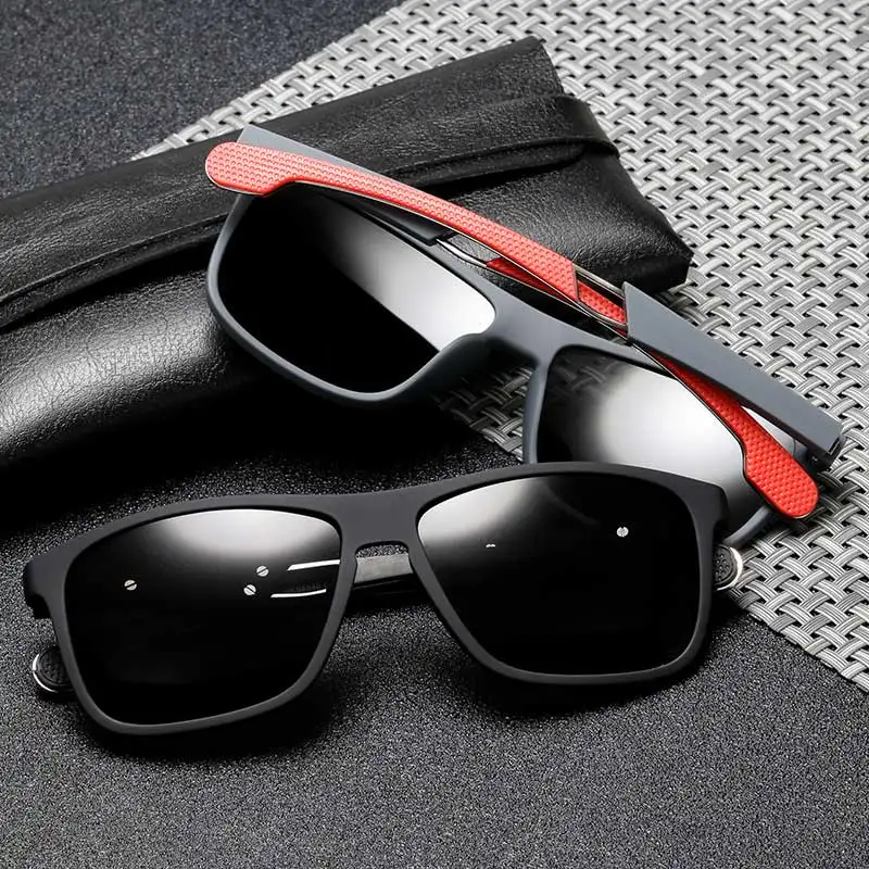 Oculos de sol спортивные очки Квадратные мужские солнцезащитные очки поляризационные весенние зеркальные очки для вождения брендовые дизайнерские UV400