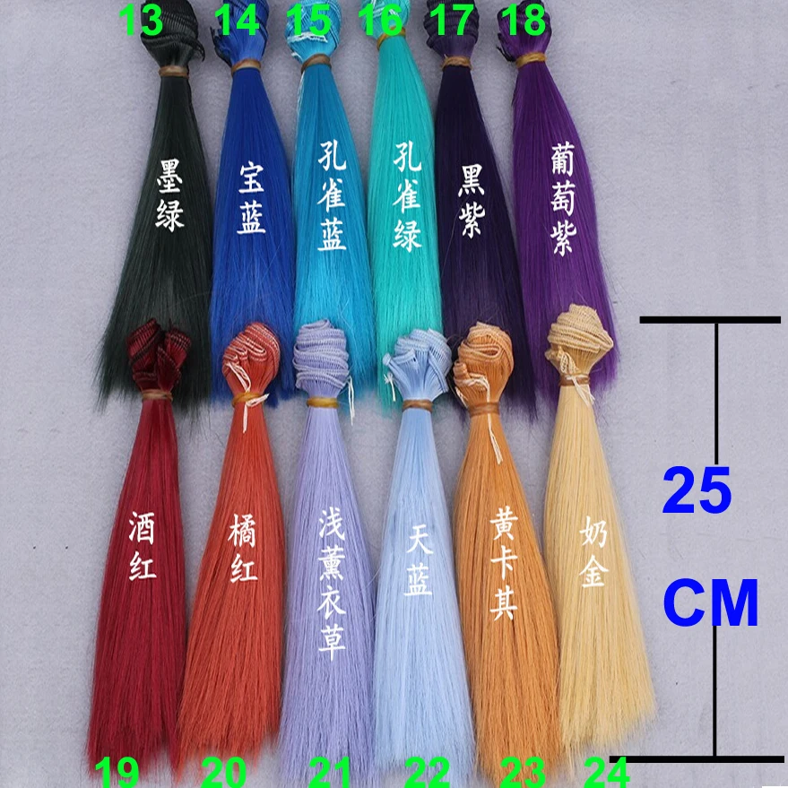 

high temperature heat resistant doll wigs for DIY BJD Synthetic doll hair
