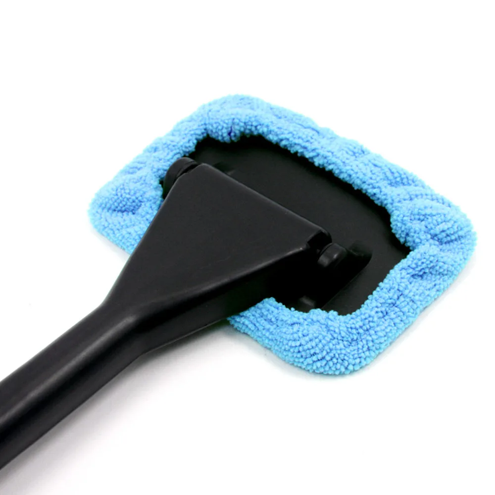 Очиститель автомобильных стекол из микрофибры с длинной ручкой щетка для мытья автомобиля Пылезащитная щетка для ухода за автомобилем лобовое стекло блестящее полотенце удобный, стирающийся инструмент для чистки автомобилей
