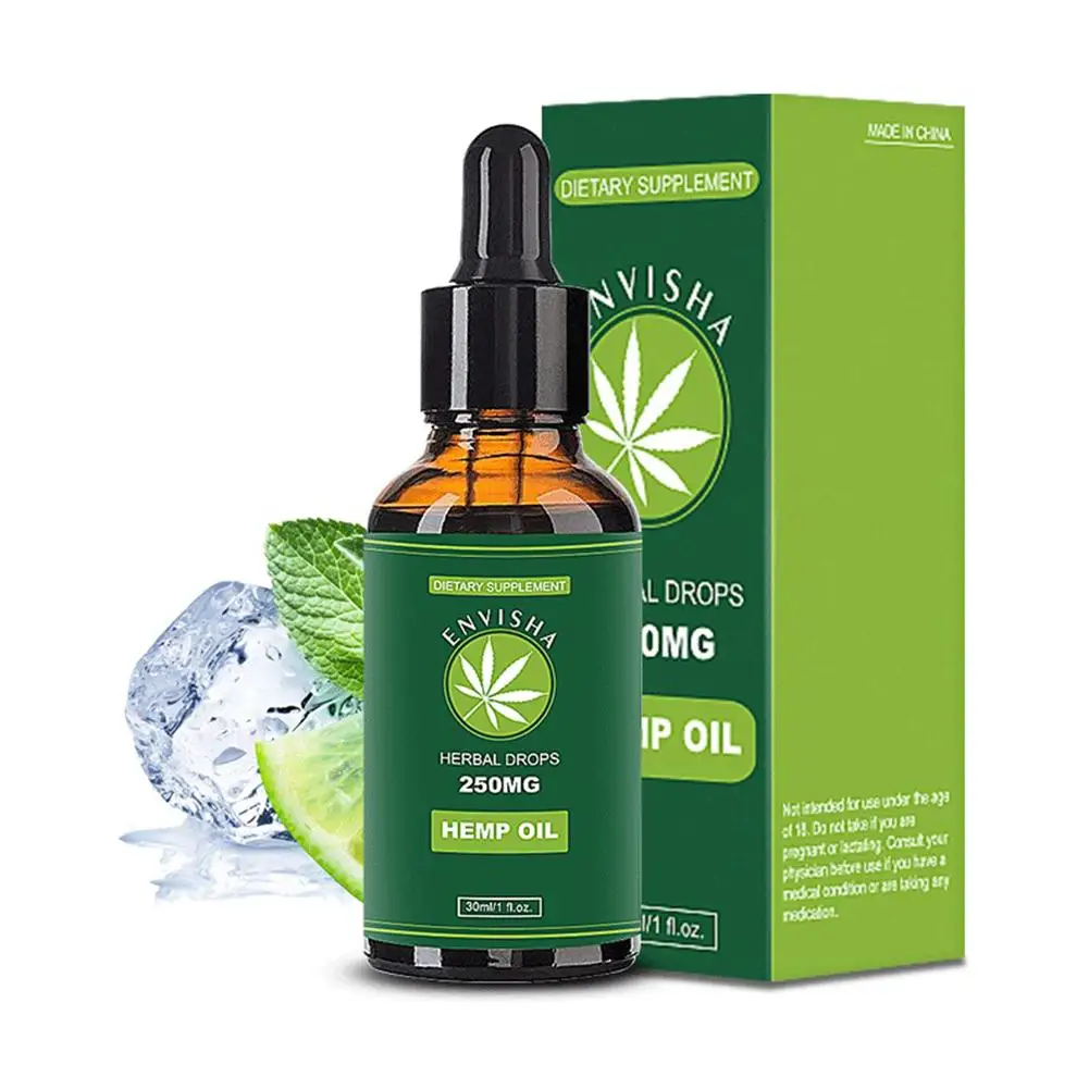 

30ML Natural Organic Hemp Seed Oil Removal Anxiety Relieve Stress Help Sleep Essential Oil Body Massage Spa Oil Skin Care