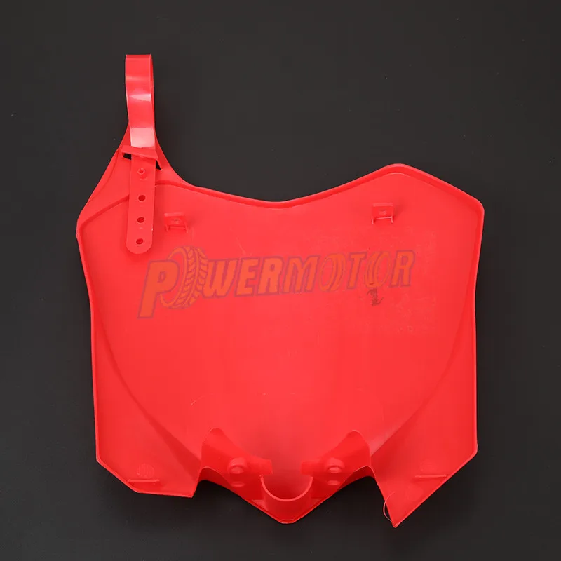 Пластиковые передние номерные знаки красная пластина для Honda CRF250R 10-13 CRF450R 09-12 внедорожные гонки мотокросса