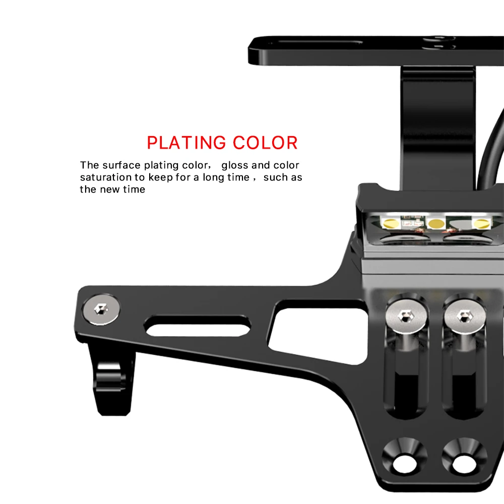 Универсальный держатель номерного знака для мотоцикла, алюминиевый кронштейн для номерного знака, держатель