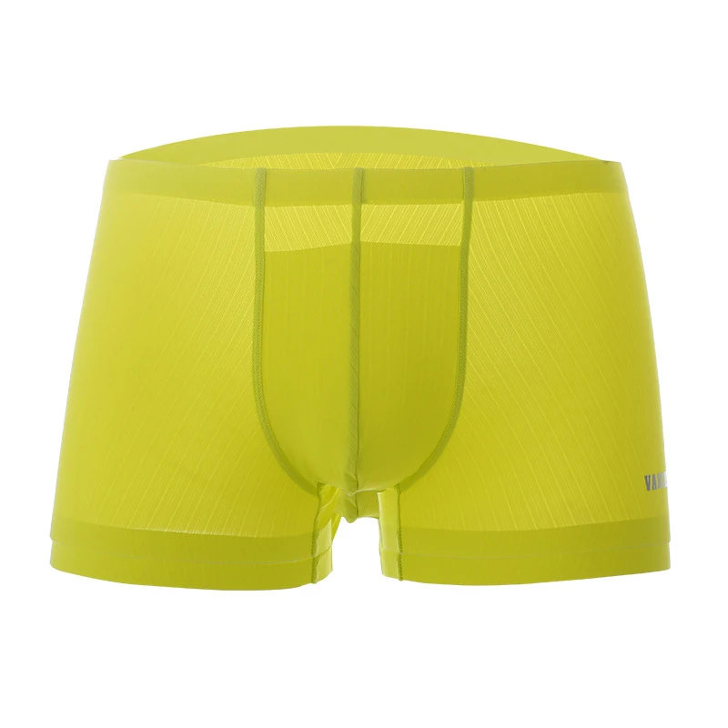 

Men Solid Color Panties Ultrathin Translucent Breathable Seamless Underpants TY66